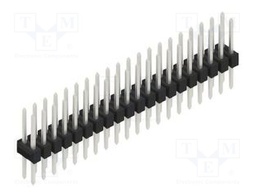 Connector: pin strips; pin header; male; PIN: 40; 2.54mm; THT; 2x20