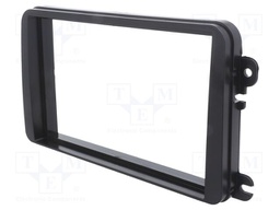 Radio mounting frame; VW; 2 DIN; black
