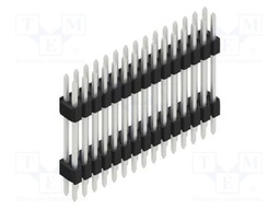 Connector: pin strips; pin header; male; PIN: 30; 1.27mm; THT; 2x15