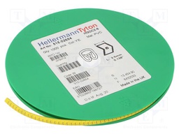 Markers for cables and wires; Label symbol: 5; 2÷5mm; PVC; yellow