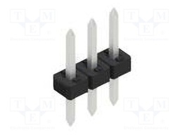 Connector: pin strips; pin header; male; PIN: 3; 2mm; THT; 1x3; 100V