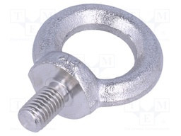 Lifting eye bolt; M16x27; DIN: 580; Head: eye; none; Ø: 35mm