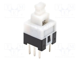Switch: push-button; Pos: 2; DPDT; 0.1A/30VDC; Illumin: none; THT; 1N