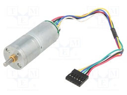 Motor: DC; with gearbox; LP; 6VDC; 2.4A; Shaft: D spring; 25rpm