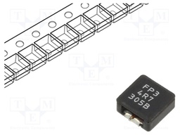 Inductor: wire; SMD; 4.7uH; Ioper: 3.23A; Isat: 4.2A; 7.25x6.7x3mm
