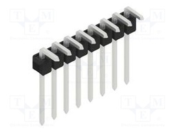 Connector: pin strips; pin header; male; PIN: 8; 2.54mm; THT; 1x8