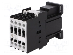 Contactor: 3-pole; NO x3; Auxiliary contacts: NC; 24VDC; 12A; CL