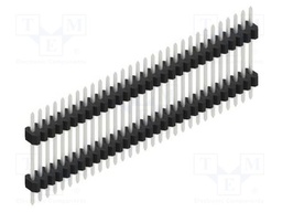 Connector: pin strips; pin header; male; PIN: 30; 1.27mm; THT; 1x30