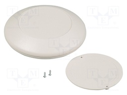 Enclosure: desktop; ART-CASE R110 F; X: 110mm; Y: 110mm; Z: 31mm; ABS