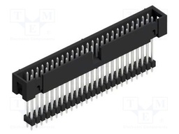 Connector: pin strips; pin header; male; PIN: 50; 2.54mm; THT; 2x25