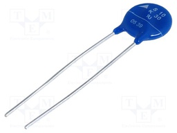 Varistor: metal-oxide; THT; 30VAC; 38VDC; 47V; 500A; 4.4J; -40÷105°C