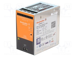 Converter: DC/DC; 480W; Uin: 18÷32V; 24VDC; Iout: 20A; 75x130x120mm