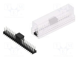 Connector: pin strips; pin header; male; PIN: 40; 2.54mm; SMT; 2x20