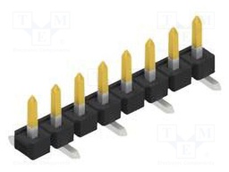 Connector: pin strips; pin header; male; PIN: 8; 2.54mm; SMT; 1x8
