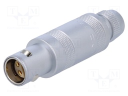 Connector: circular; Series: 1S; plug; male; soldering; for cable