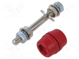 Passing isolator; M8; red; Features: PI/P type; Ø25x80mm