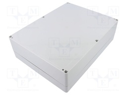 Enclosure: multipurpose; X: 230mm; Y: 300mm; Z: 87mm; EURONORD; grey