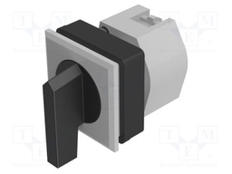 Switch: rotary; 30mm; Stabl.pos: 3; black/silver; none; IP65; Pos: 3