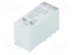 Relay: electromagnetic; DPDT; Ucoil: 230VAC; 8A/250VAC; 8A/30VDC