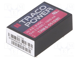 Converter: DC/DC; 6W; Uin: 4.5÷9V; 3.3VDC; Iout: 1800mA; DIP24; 14g