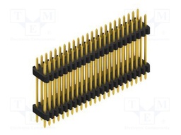 Connector: pin strips; pin header; male; PIN: 46; 1.27mm; THT; 2x23