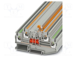 Splice terminal: rail; PA; L: 45.8mm; terminals: 4; W: 5.2mm
