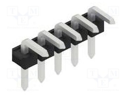 Connector: pin strips; pin header; male; PIN: 5; 2.54mm; THT; 1x5