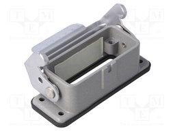 Enclosure: for HDC connectors; size D10A; with latch; straight