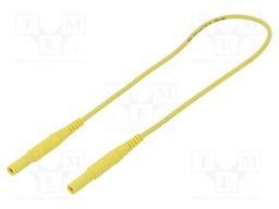 Test lead; PVC; 0.5m; yellow; 16A; Cond.cross sec: 1mm2