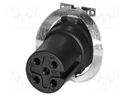 Connector: M12; contact insert; PIN: 4; SMT; A code; Type: shielded