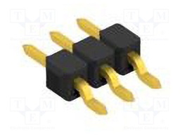 Connector: pin strips; pin header; male; PIN: 3; 2.54mm; SMT; 1x3