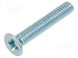 Screw; M2x12; Head: countersunk; Phillips; PH1; steel; zinc; DIN 965