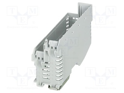 Enclosure base; grey; UL94V-0; ME-IO 37,6; for DIN rail mounting