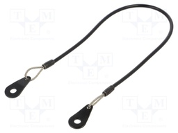 Retaining cable; Plating: PVC; Mat: stainless steel; 150mm