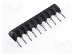 Resistor network: Y; 1kΩ; No.of resistors: 5; THT; 0.125W; ±2%; 100V