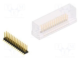 Connector: pin strips; pin header; male; PIN: 28; 2mm; SMT; 2x14