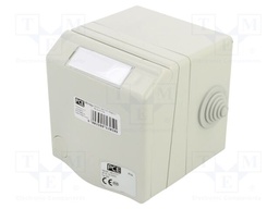 Connector: AC supply 3-phase; socket; female; 16A; 415VAC; IP44