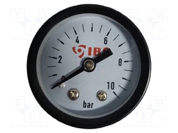 Manometer; 0÷10bar; water; Enclos.mat: plastic