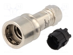 Connector: circular; plug; male; PIN: 22; w/o contacts; for cable