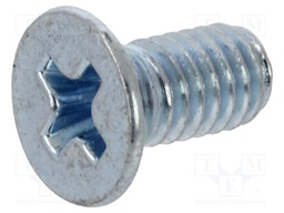 Screw; M4x8; Head: countersunk; Phillips; PH2; steel; zinc; DIN 965