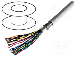 Wire; 25x2x28AWG; Al-PET foil,tinned copper braid; PVC; 30,5m