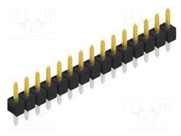Connector: pin strips; pin header; male; PIN: 15; 2.54mm; THT; 1x15