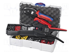 Kit: for crimping push-on connectors, terminal crimping; case