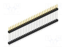 Connector: pin strips; pin header; male; PIN: 31; 2.54mm; THT; 1x31