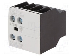 Auxiliary contacts; Leads: screw terminals; Mounting: front