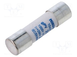 Fuse: fuse; gPV; 25A; 1kVDC; cylindrical; 10x38mm