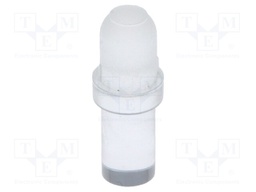 Fibre for LED; round; Ø3mm; Front: convex; straight; UL94V-0