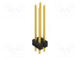 Connector: pin strips; pin header; male; PIN: 4; 2.54mm; THT; 2x2