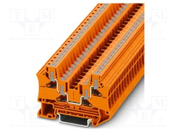 Splice terminal: rail; PTV; 32A; 1kV; push-in; PA; L: 45.7mm; W: 6.2mm