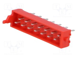 Socket; Micro-MaTch; male; PIN: 14; THT; on PCBs; 1.5A; Layout: 2x7